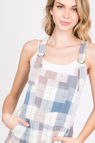Romper With Check Print