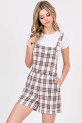Romper With Check Print