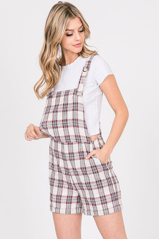 Romper With Check Print