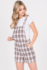 Romper With Check Print