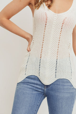 Scallop Sweater Cami Top