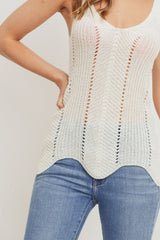 Scallop Sweater Cami Top