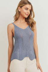 Scallop Sweater Cami Top