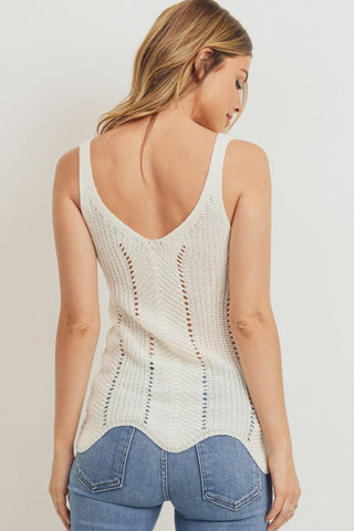 Scallop Sweater Cami Top