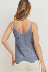 Scallop Sweater Cami Top