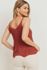 Scallop Sweater Cami Top