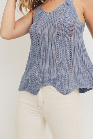 Scallop Sweater Cami Top