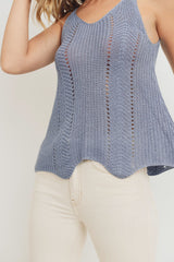 Scallop Sweater Cami Top