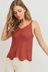 Scallop Sweater Cami Top