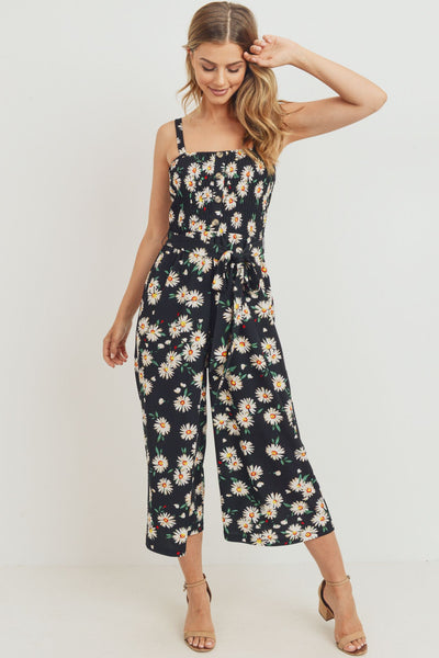 Knit Jumpsuit Daisy Print
