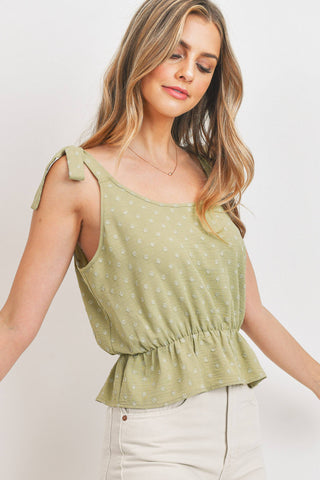 Self Tie Straps Peplum