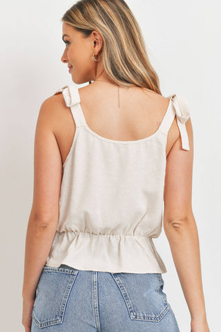 Self Tie Straps Peplum