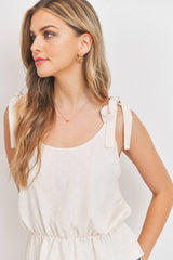 Self Tie Straps Peplum