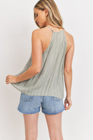 High Neck Tank Sleeveless Top