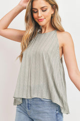 High Neck Tank Sleeveless Top