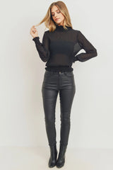 Sarina Skinny - Coat Black