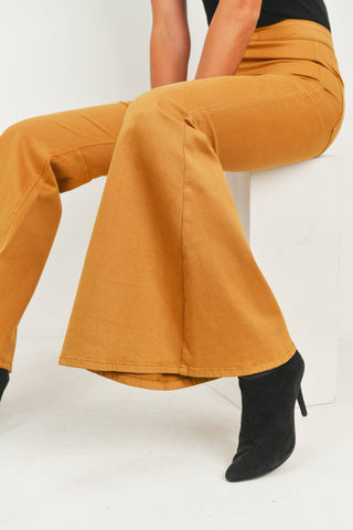 Khaki Bell Bottom Jean