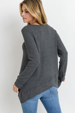 Shark Bite Waffle Top S-M-L-XL