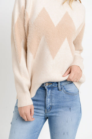 Knit Chevron Sweater