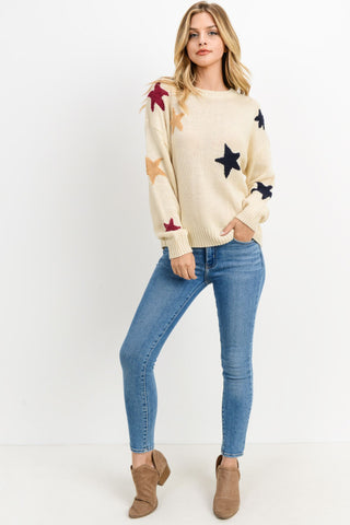 Knit Sweater With Star Detail