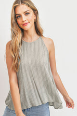 High Neck Tank Sleeveless Top