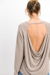 Knit Strap Open Upper Back Top