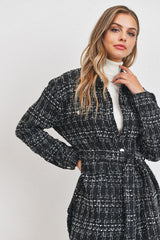 Tweed Belted Shacket