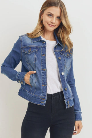 Jolene Jacket - Mid Blue