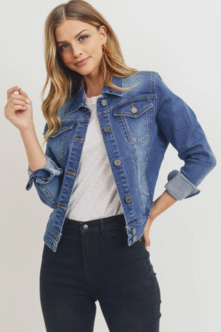 Jolene Jacket - Mid Blue