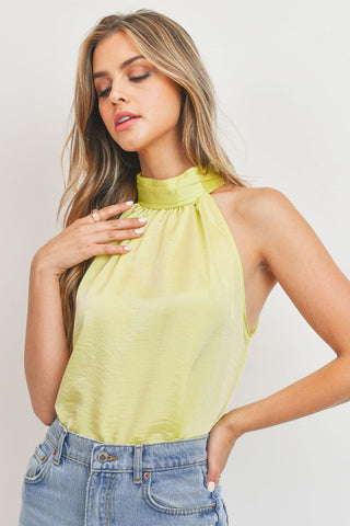 Satin Halter Neck Blouse