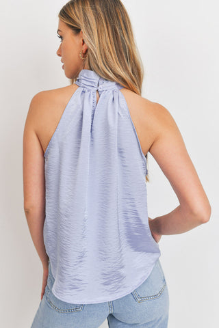 Satin Halter Neck Blouse