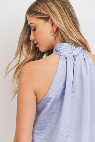 Satin Halter Neck Blouse