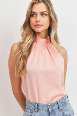 Satin Halter Neck Blouse